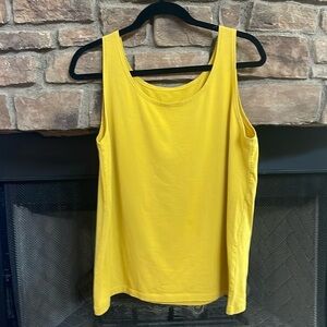 Essentials yellow tank top. Size 1X.